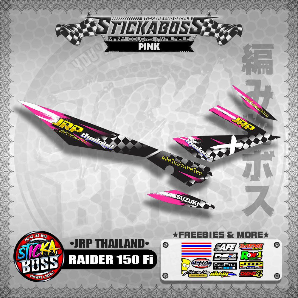 Suzuki Raider 150 Fi Decal Sticker (JRP THAILAND)【PREMIUM GLOSSY LAMINATED】