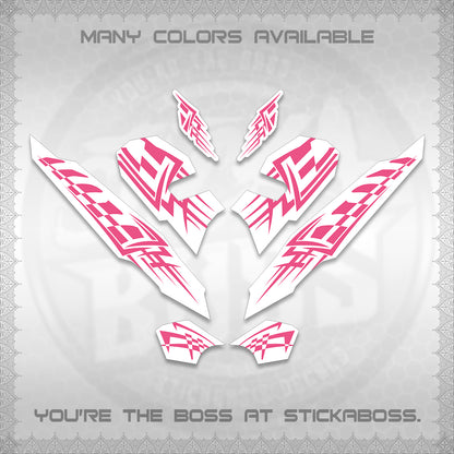 CLICK 125 V3 VARIO INDO-MALAY FOR WHITE DECALS (2026 TRIBAL LINES DESIGN) STICKER DECALS By STICKABOSS