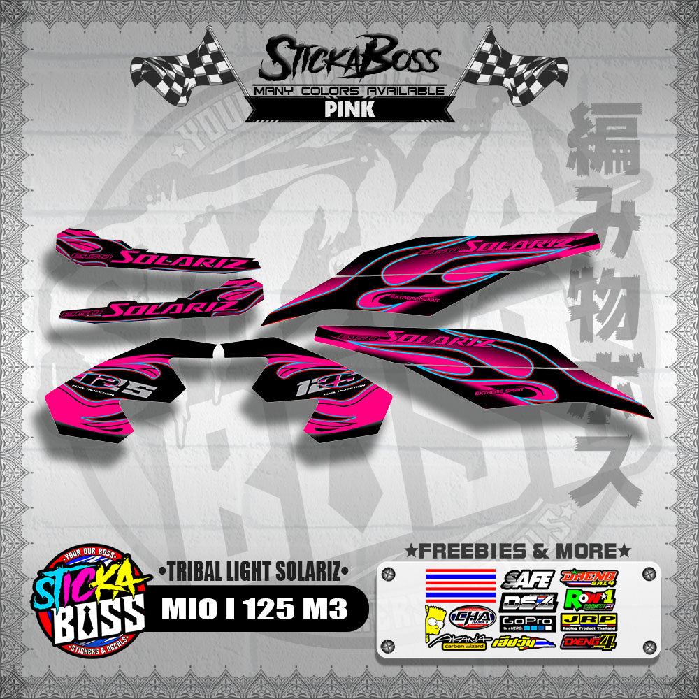 MIO I 125 M3 DECALS ( TRIBAL LIGHT SOLARIZ )【WITH FREEBIES】