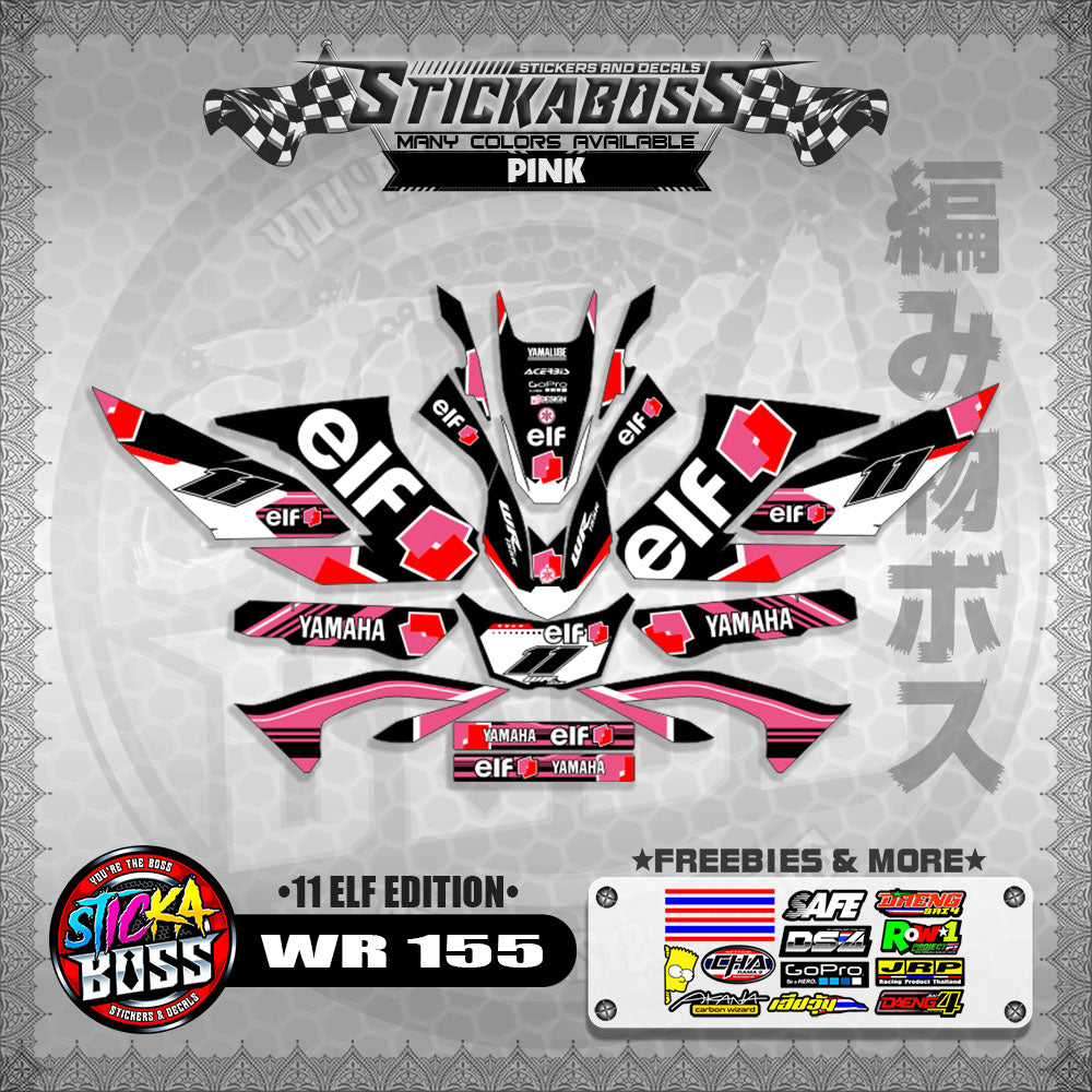 WR 155 STICKER DECALS ( 11 ELF EDITION )【WITH FREEBIES】
