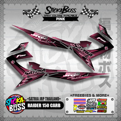 RAIDER 150 CARB DECALS ( SATRIA JRP THAILAND ) [ PREMIUM GLOSSY LAMINATED ]【WITH FREEBIES】