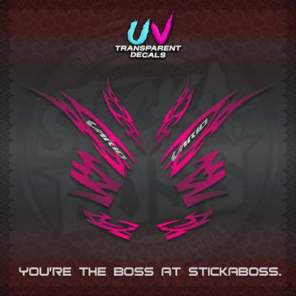 CLICK 125 V2 INDO STRIPING UV TRANSPARENT DECALS (2026 NUSANTARA MOTIF) STICKER DECALS By STICKABOSS