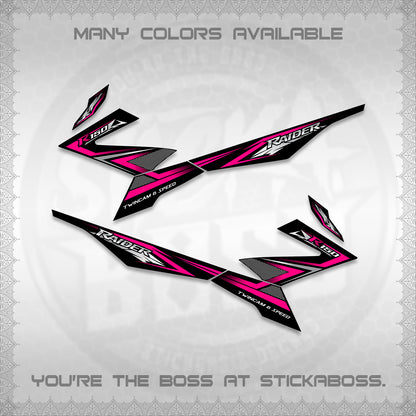RAIDER 150 FI DECALS (TH CODE 1) STICKER DECALS BY STICKABOSS