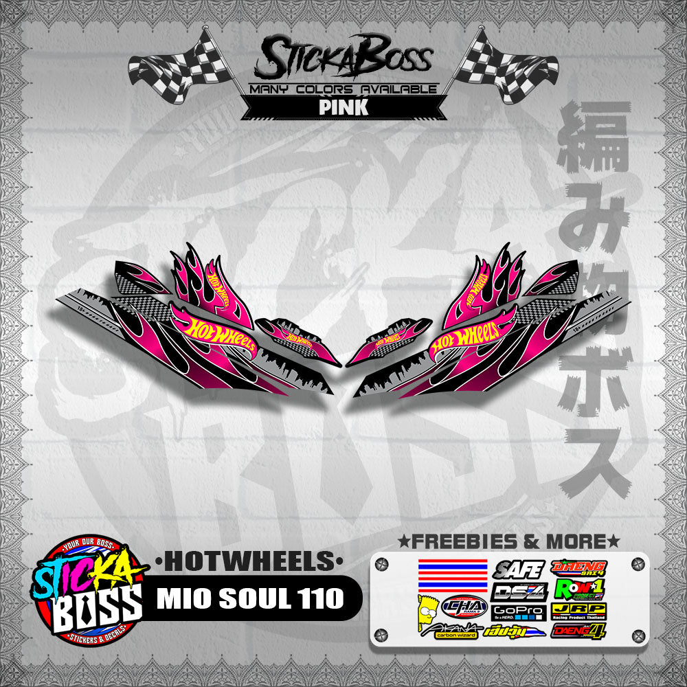 MIO SOUL 110 CARB OLD DECALS ( HOTWHEELS )【WITH FREEBIES】