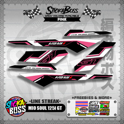 MIO SOUL 125i GT DECALS ( LINE STREAK )【WITH FREEBIES】
