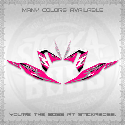CLICK 125 V4 VARIO DECALS (2026 VR0006 DESIGN) STICKER KITS BY STICKABOSS