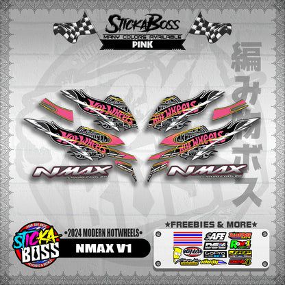 NMAX V1 DECALS ( 2024 MODERN HOTWHEELS )【WITH FREEBIES】