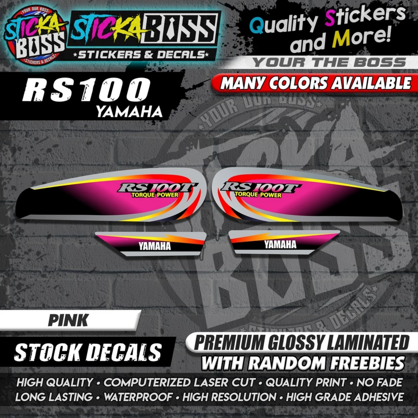 RS100 STOCK DECALS【WITH FREEBIES】