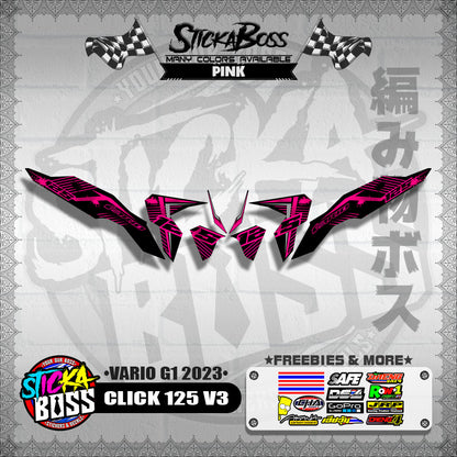 CLICK 125 V3 DECALS ( VARIO G1 2023 )【WITH FREEBIES】