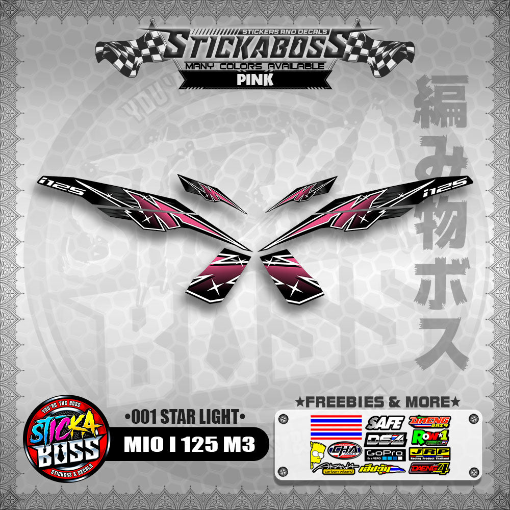 MIO I 125 M3 STICKER DECALS ( 001 STAR LIGHT )【WITH FREEBIES】