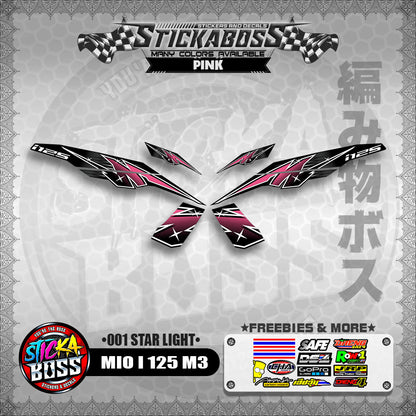 MIO I 125 M3 STICKER DECALS ( 001 STAR LIGHT )【WITH FREEBIES】