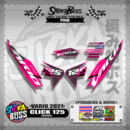 CLICK 125 V2 DECALS ( VARIO 2021 )【WITH FREEBIES】