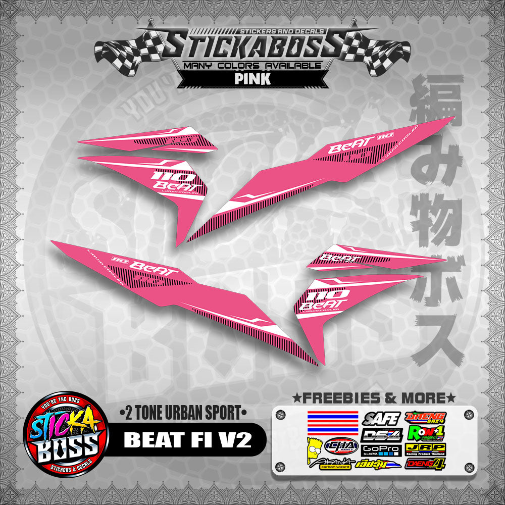 BEAT FI V2 STICKER DECALS ( 2 TONE URBAN SPORT )【WITH FREEBIES】