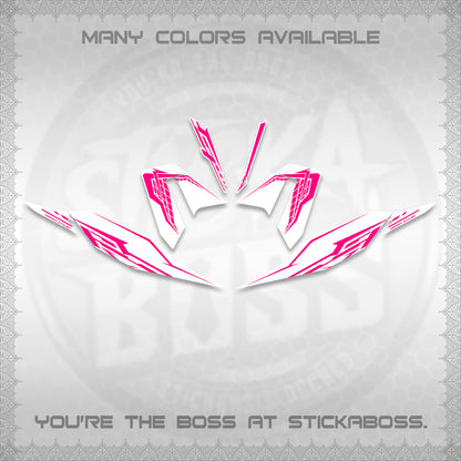 CLICK 125 V4 FOR WHITE DECALS (2026 VEERIZA STYLISH DESIGN) STICKER DECALS By STICKABOSS
