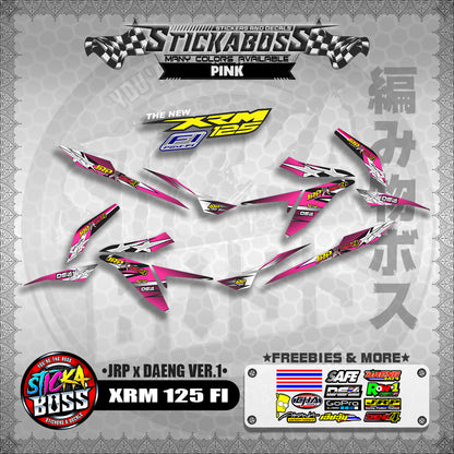 XRM 125 FI Decals - (JRP x DAENG VER.1) [STREET BIKE CONCEPT]【PREMIUM GLOSSY LAMINATED】