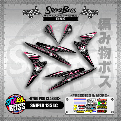 SNIPER 135 LC DECALS ( DYNO PRO CLASSIC )【WITH FREEBIES】