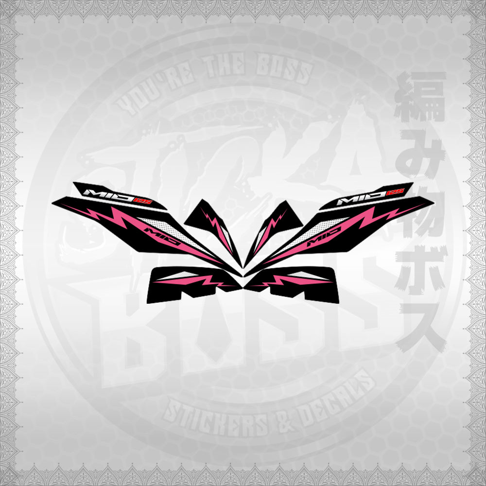 STICKER DECALS for MIO I 125 M3 INDO (MIIMOA4) By STICKABOSS (SOFIE LAMINATED WATERPROOF)