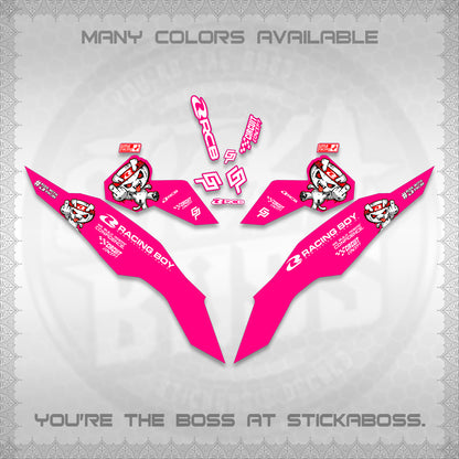 CLICK V3 DECALS (2026 RACE ZOMBIE DESIGN)STICKER DECALS By STICKABOSS