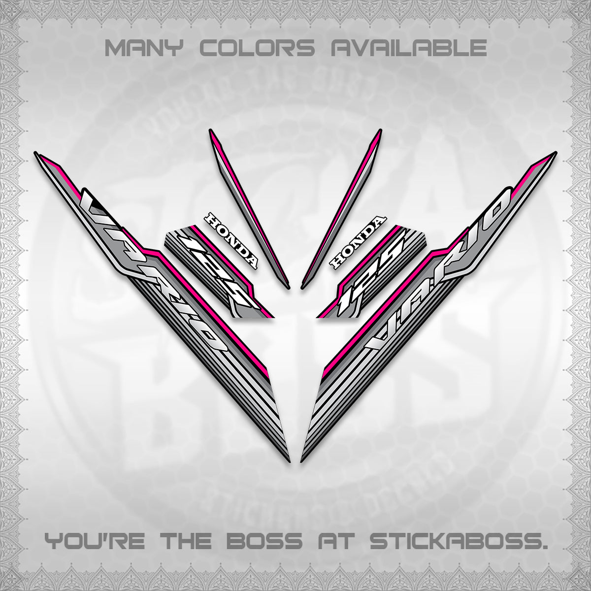 CLICK 125 V3 INDO DECALS (2024 SV 07-A2 STYLE) STICKER KITS By STICKABOSS