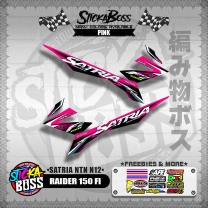RAIDER 150 FI DECALS ( SATRIA NTN N12 )【WITH FREEBIES】