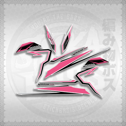 CLICK 125 V3 VARIO VR182114 DESIGN FOR WHITE STICKER DECALS By STICKABOSS (SOFIE LAMINATED WATERPROOF)