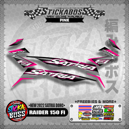 SUZUKI RAIDER 150 Fi STOCK DECAL (NEW 2022 SATRIA DOHC)【WITH FREEBIES】
