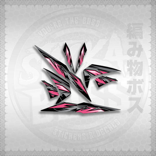 STICKER DECALS for BEAT 110 V2 (BV2INMASTMODE) By STICKABOSS (SOFIE LAMINATED WATERPROOF)