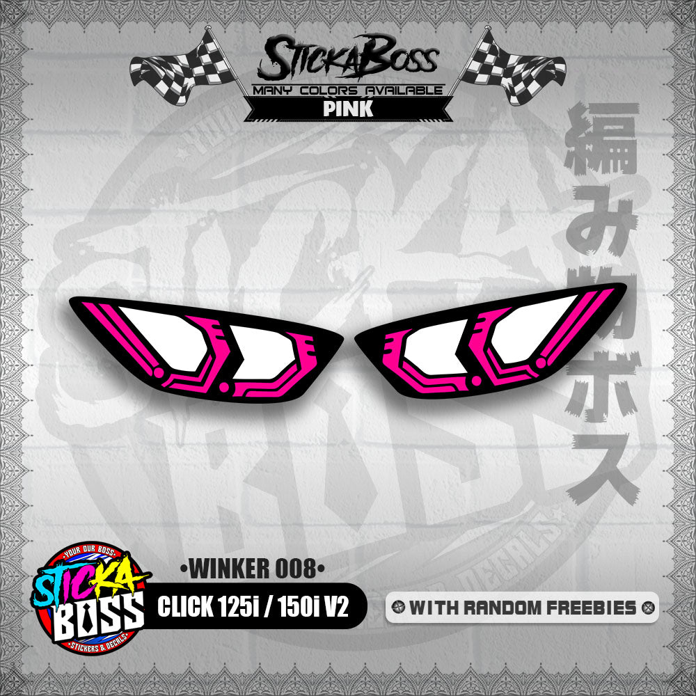 CLICK 125i / 150i V2 (WINKER 008) TRANSPARENT【WITH FREEBIES】