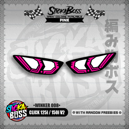 CLICK 125i / 150i V2 (WINKER 008) TRANSPARENT【WITH FREEBIES】