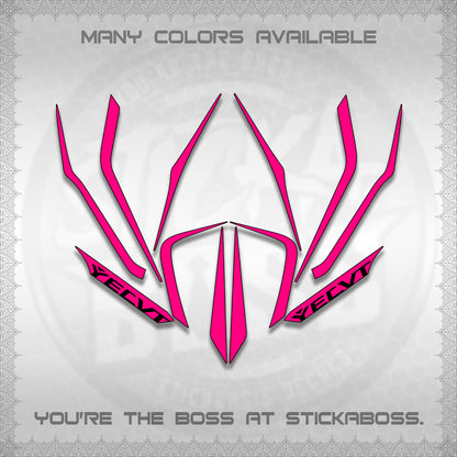 AEROX V3 STRIPING DECALS (TURBO YECVT)STICKER DECALS By STICKABOSS