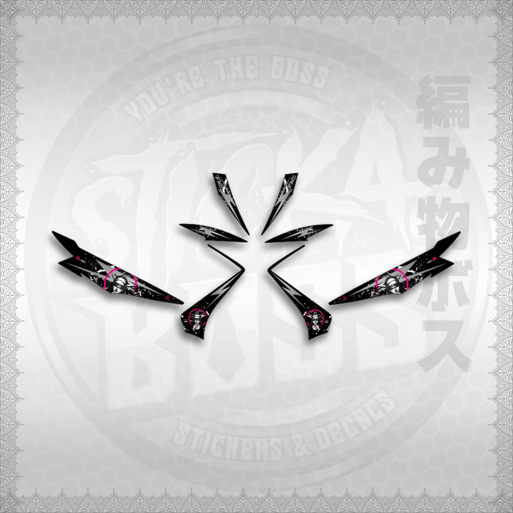 STICKER DECALS for MIO SOUL I CARB MALAYSIAN (MSILASA) By STICKABOSS (SOFIE LAMINATED WATERPROOF)