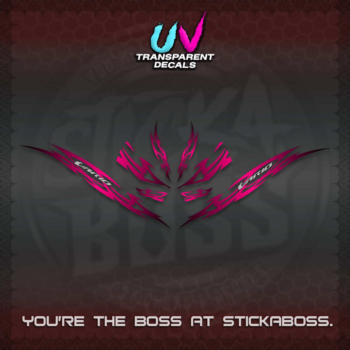 CLICK 125 V3 INDO VARIO UV TRANSPARENT DECALS (2026 NUSANTARA STRIPING) STICKER DECALS By STICKABOSS