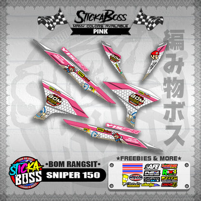SNIPER 150 INDO DECALS ( BOM RANGSIT )【WITH FREEBIES】