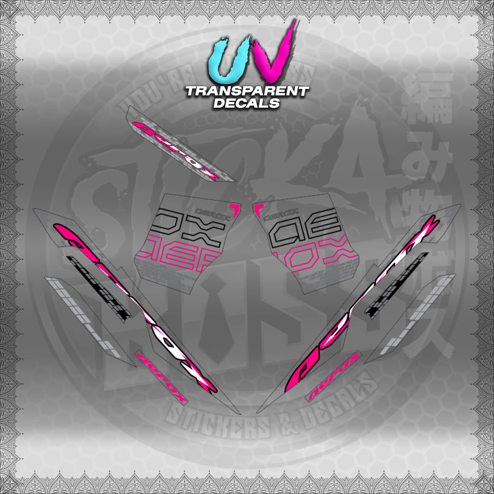【PREMIUM UV PRINT】TRANSPARENT AEROX V3 ALPHA TURBO INDO (AV3NVBLDE)【WITH FREEBIES】