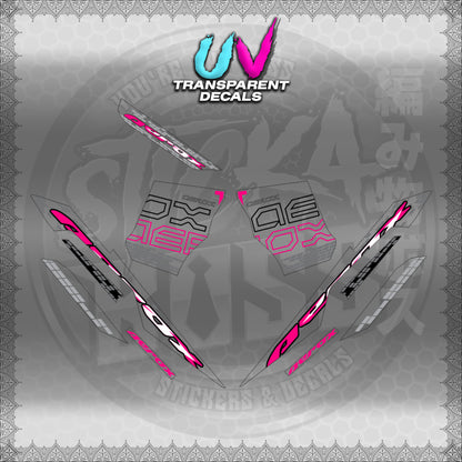 【PREMIUM UV PRINT】TRANSPARENT AEROX V3 ALPHA TURBO INDO (AV3NVBLDE)【WITH FREEBIES】