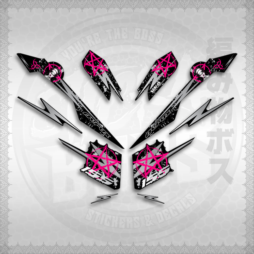 STICKER DECALS for AEROX V3 ALPHA TURBO INDO (AV3STLASA) By STICKABOSS (SOFIE LAMINATED WATERPROOF)