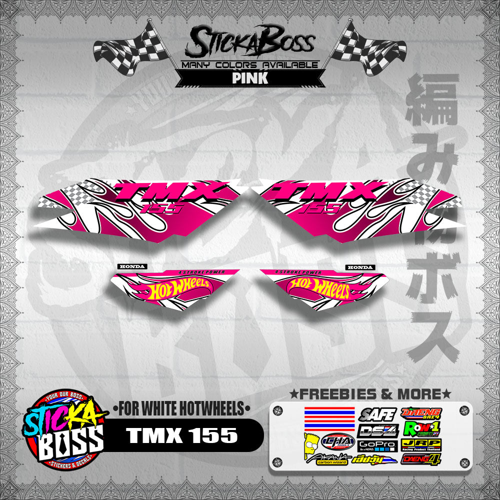 TMX 155 DECALS ( FOR WHITE HOTWHEELS )【WITH FREEBIES】