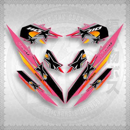 BEAT Fi V3 INDO CONCEPT ( TERBARU MOTIF ) STICKER DECALS By STICKABOSS