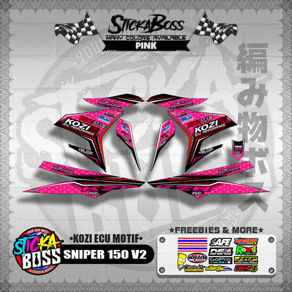 SNIPER 150 V2 DECALS ( KOZI ECU MOTIF )【WITH FREEBIES】
