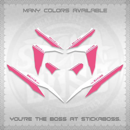 CLICK V2 FOR WHITE DECALS (TRUENO STYLE DESIGN) STICKER KITS BY STICKABOSS