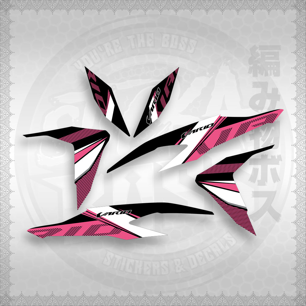 STICKER DECALS for CLICK V2 (CV2VA20MA) By STICKABOSS (SOFIE LAMINATED WATERPROOF)