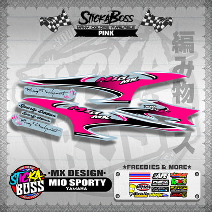 MIO SPORTY STOCK DECALS ( MX DESIGN )【WITH FREEBIES】