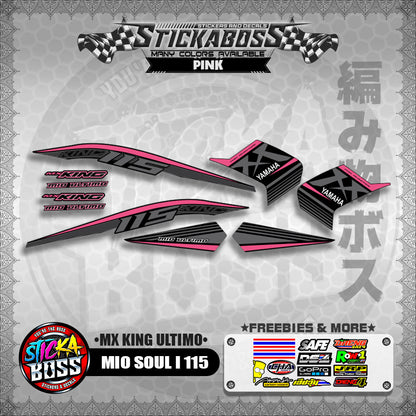 MIO SOUL I 115 STICKER DECALS ( MX KING ULTIMO )【WITH FREEBIES】