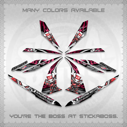 AEROX 155 V1 DECALS (2026 NEW RCB 2.0 DESIGN) STICKER KITS BY STICKABOSS