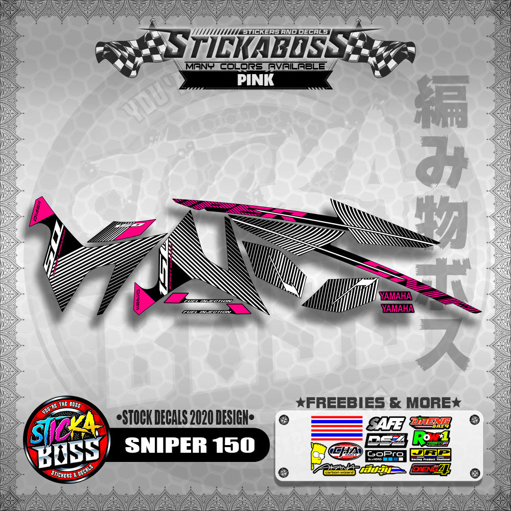 SNIPER 150 ( STOCK DECALS 2020 DESIGN ) 【WITH FREEBIES】
