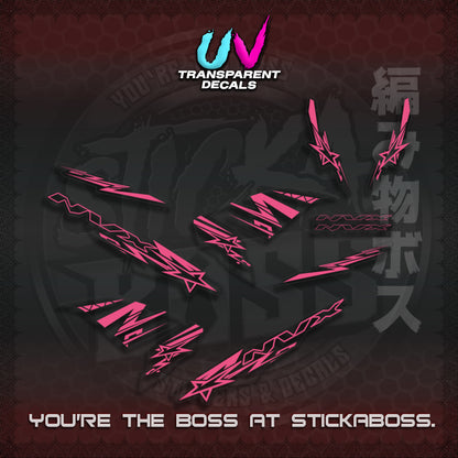 【PREMIUM UV PRINT】AEROX V1 MALAY CONCEPT ( TRANSPARENT NVX STARLIGHT ) STICKER DECALS By STICKABOSS