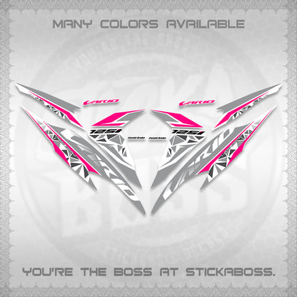 CLICK 125 V2 VARIO FOR WHITE DECALS (2018–2022 STYLE DESIGN) STICKER DECALS BY STICKABOSS