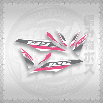 STICKER DECALS for MIO I 125 (MIIM3DARCEDFOWH) By STICKABOSS (SOFIE LAMINATED)