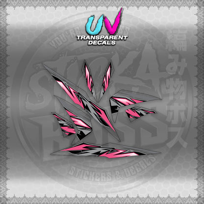 STICKER DECALS for BEAT 110 V2 (INMAUVTRSTMODE) By STICKABOSS (SOFIE LAMINATED WATERPROOF)