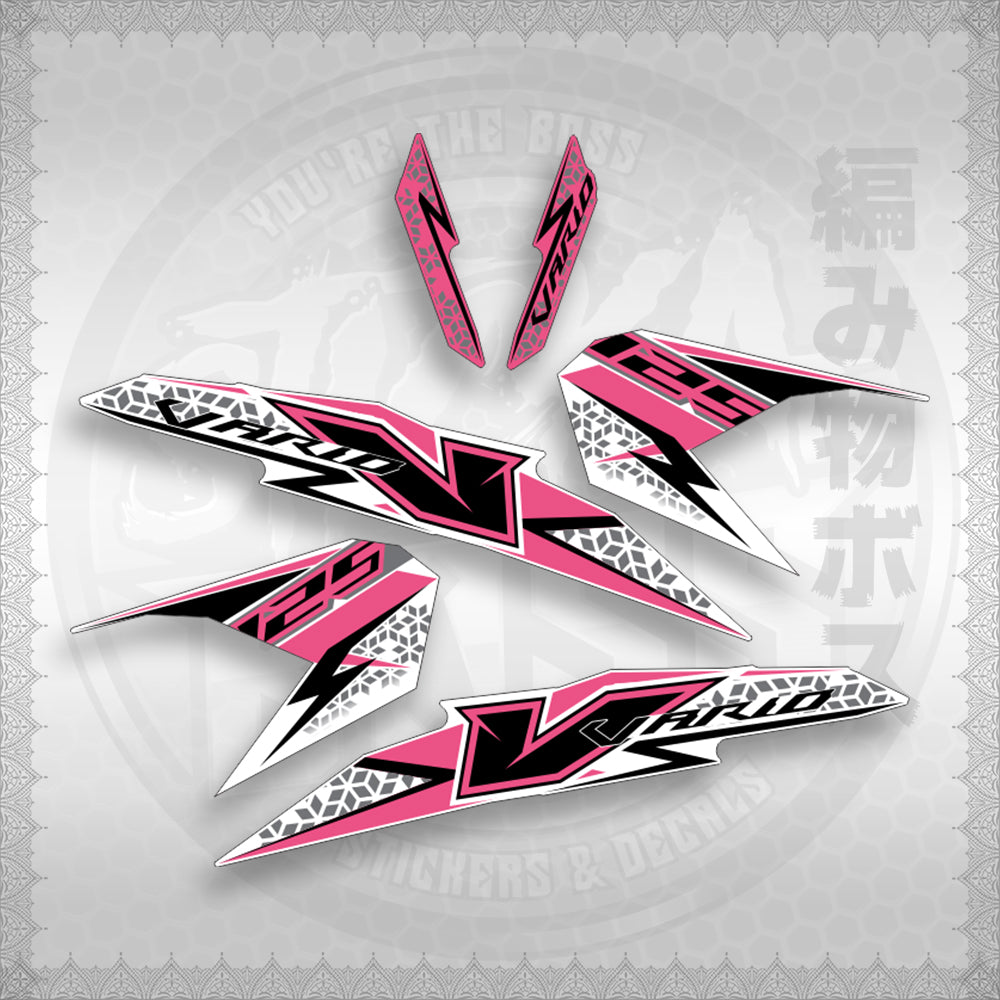 STICKER DECALS for CLICK 125 V3 MALAY/INDO CONCEPT (CV3FOWHSTSTVAA29) By STICKABOSS (SOFIE LAMINATED)
